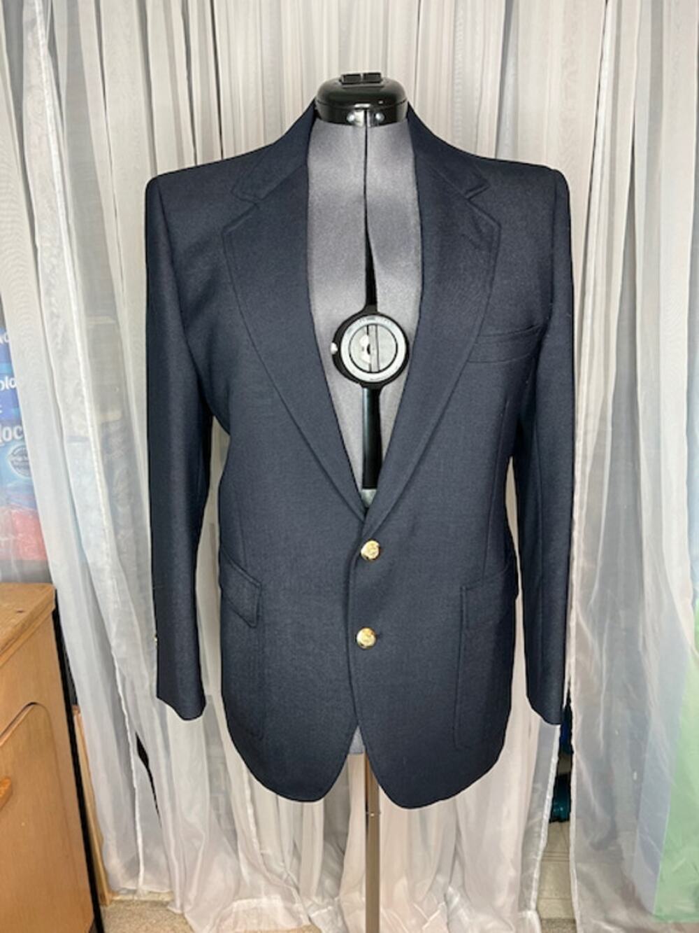 Navy blazer vintage 1980s